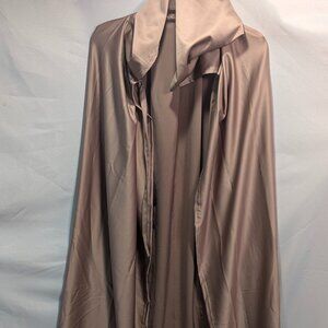 new women men unisex adult Halloween costume cape medieval hooded tan brown